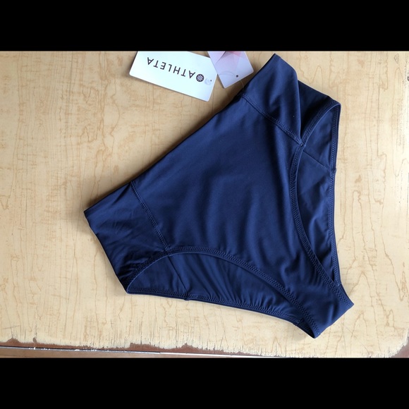 Athleta High Waist Swim Bottom Dress Blue XS - Picture 6 of 8